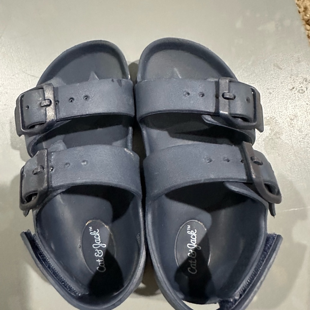 Cat & Jack Kids Dark Blue Buckle Sandals
